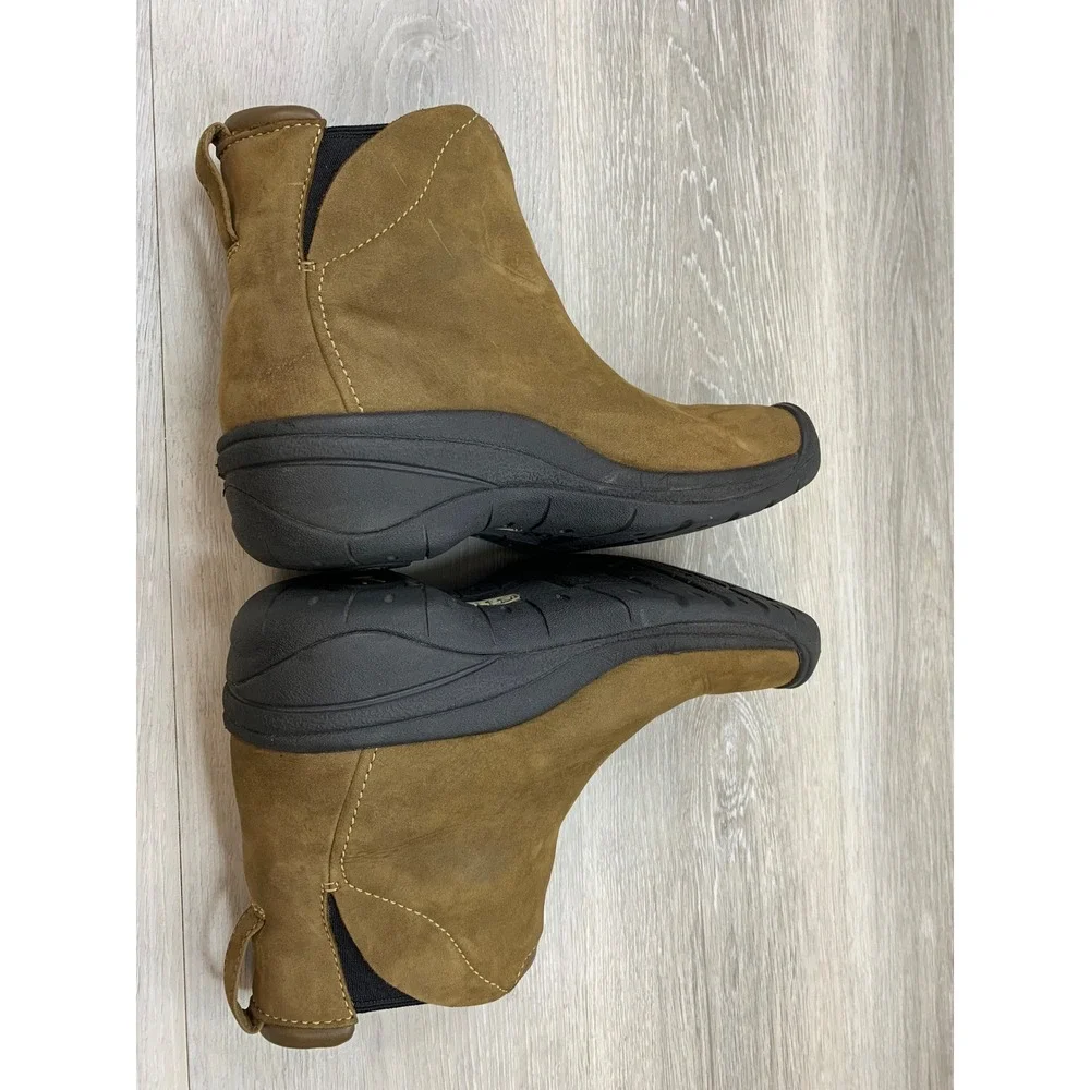Keen Presidio Women's Brown Nubuck Leather Ankle Boots 7.5 Slip On